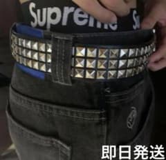 黒スタッツベルト y2kスケーター bigboy supreme - メルカリ