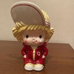 内藤ルネ 陶器製 フィギュア 人形 少年 GON 貯金箱 レトロポップ