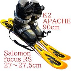 メンズ ショートスキー ファンスキーセット K2 27〜27.5cm サロモン