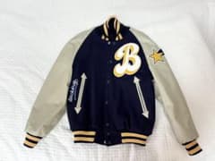 スタジャン バックドロップ ぶっさん 34サイズ 木更津キャッツアイ