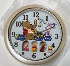 激レア！動作確認済☆くまのプーさんからくり時計 - メルカリ