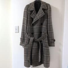 専用 美品✨タリアトーレ RIDLEY ダブル チェック ロングコート ベルト