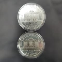 ウィーンフィルハーモニー 2025年 50ユーロ 1オンス純銀コイン(2枚