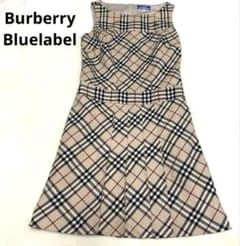 極美品 ノバチェック バーバリーブルーレーベル ワンピ38 - メルカリ