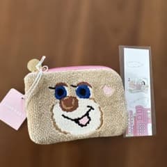 新品タグ付ラブラリーバイフェイラー ドアップテディガール L字ポーチ