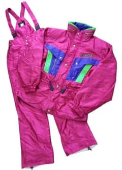 CABIN CLUB キャビンクラブ◇スキーウェア 上下セット レトロ Lサイズ