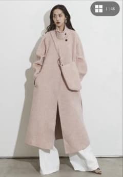 お値下げ】ANDREA&Co. ペールウールコート ピンク - メルカリ