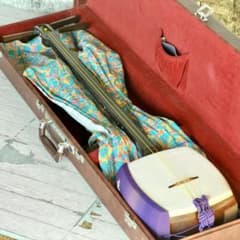 中棹三本継三味線 紅木or紫檀・綾杉胴・金ホゾ・東さわり付き - メルカリ