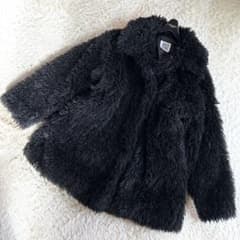 未使用級✨️マリークワント アーカイブ ファー コート ブラック 黒