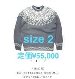 23AW Subculture サブカルチャー雪柄セーター ニット 2 キムタク