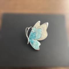 七宝焼 ブローチ 蝶 昭和レトロ アクセサリー ヴィンテージ - メルカリ