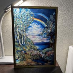 ルイス・C・ティファニー レインボー 虹 ステンドグラス グラス