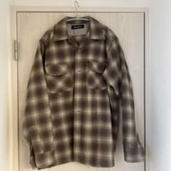 キムタク着 Subcultureサブカルチャーウールオンブレチェックシャツ茶3