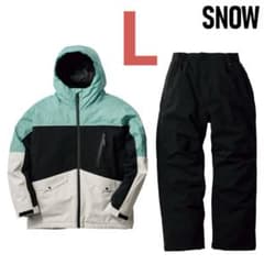 ワークマン イージス SNOW L 防水防寒 スノーミント 上下セット2025