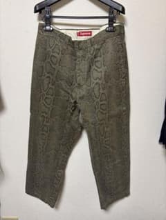 Supreme Snake Print Chino Pant Olive 30 - メルカリ