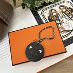 HERMES エルメス キャットチャーム ねこ 猫 バッグチャーム
