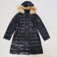 y2k ダウンコート ファーフード 平成ギャル 黒 11AR（D129） - メルカリ