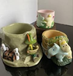 未使用品◇加藤工芸 ムーミンキャラクターズ プランター・プチポット 3