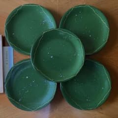 清水誉史雄 作 漆 螺鈿 中皿 取り皿 5客