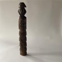 フランス入手 アフリカ木彫 祖霊像 高さ40cm超 プリミティブアート