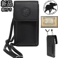 ハンティングワールド スマホショルダー フォンケース 財布 携帯ケース