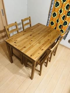 IKEA イケア JOKKMOKK ヨックモック ダイニングテーブル＆チェア4脚