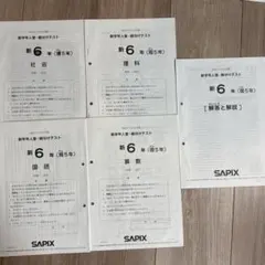 2026年最新】サピックス 新6年組分けテストの人気アイテム - メルカリ