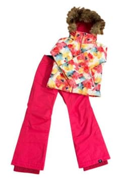最終値下げ！ ROXY カラフル花柄 スキーウェア 子ども用10M【超美品】