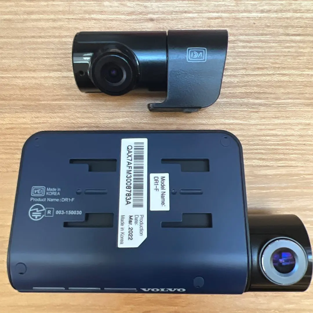 ボルボ XC60 純正ドライブレコーダー 前後カメラ DR1-F DR1-R