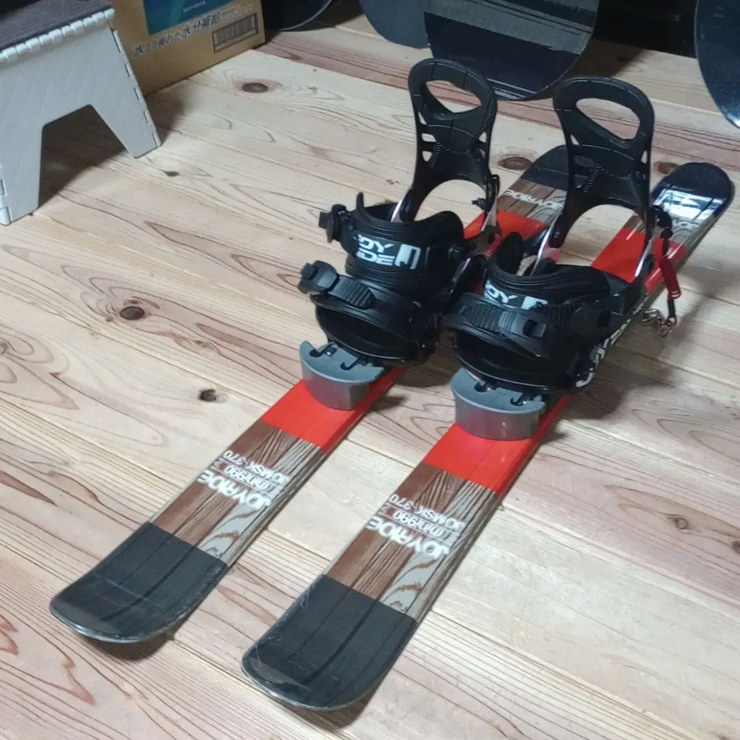 JOY RIDE スキー板 黒 赤 ソフトブーツ仕様 JOYRIDE ファンスキー 99cm