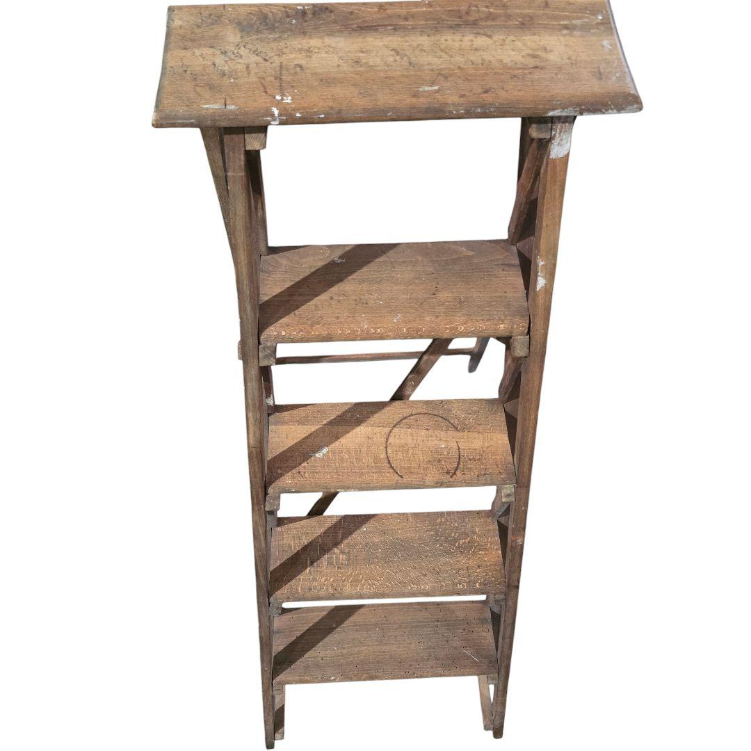 ステップラダー　アンティーク　ヴィンテージ シャビー　脚立　フランス製?