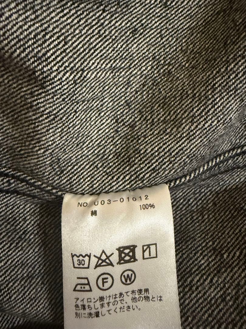 COMOLI デニムジャケット 21AW BLACK-ECRU サイズ2