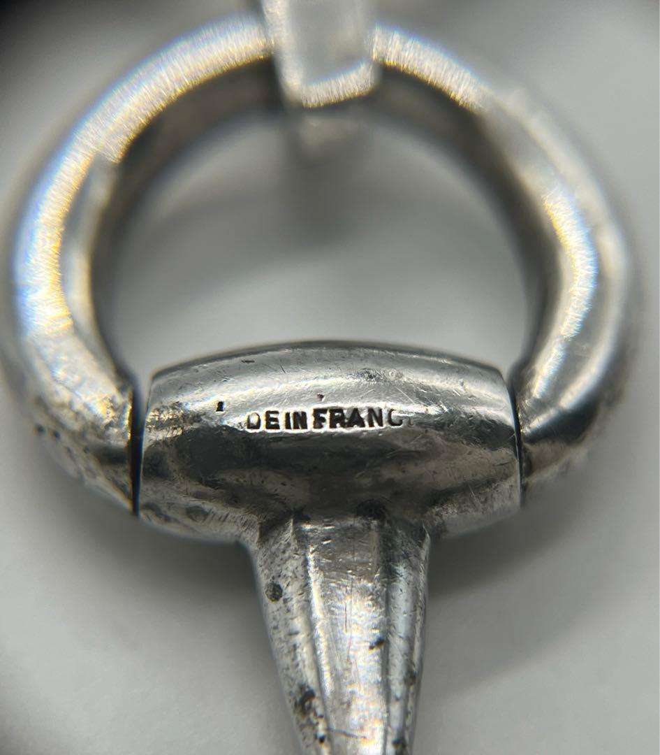 セリーヌ CELINE ホースビットブレスレット SV800蟹刻印 ヴィンテージ