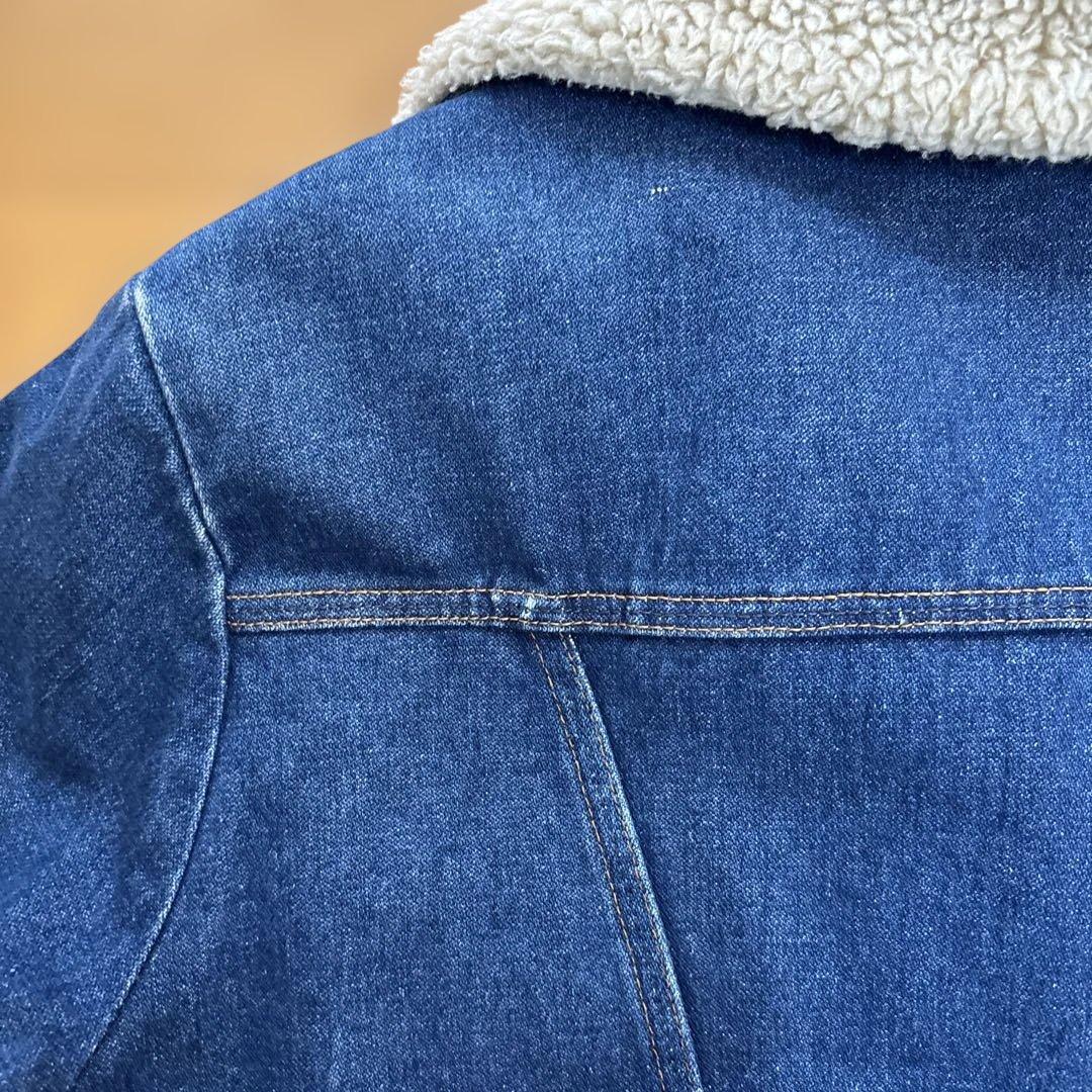 美品80年代USA製ラングラーデニムボアジャケット⭐️ 希少サイズL ⭐️キムタク