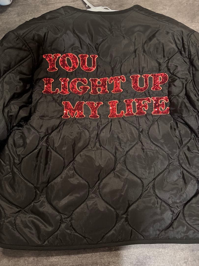 KKKKKK キルティングジャケット ブラック - メルカリ