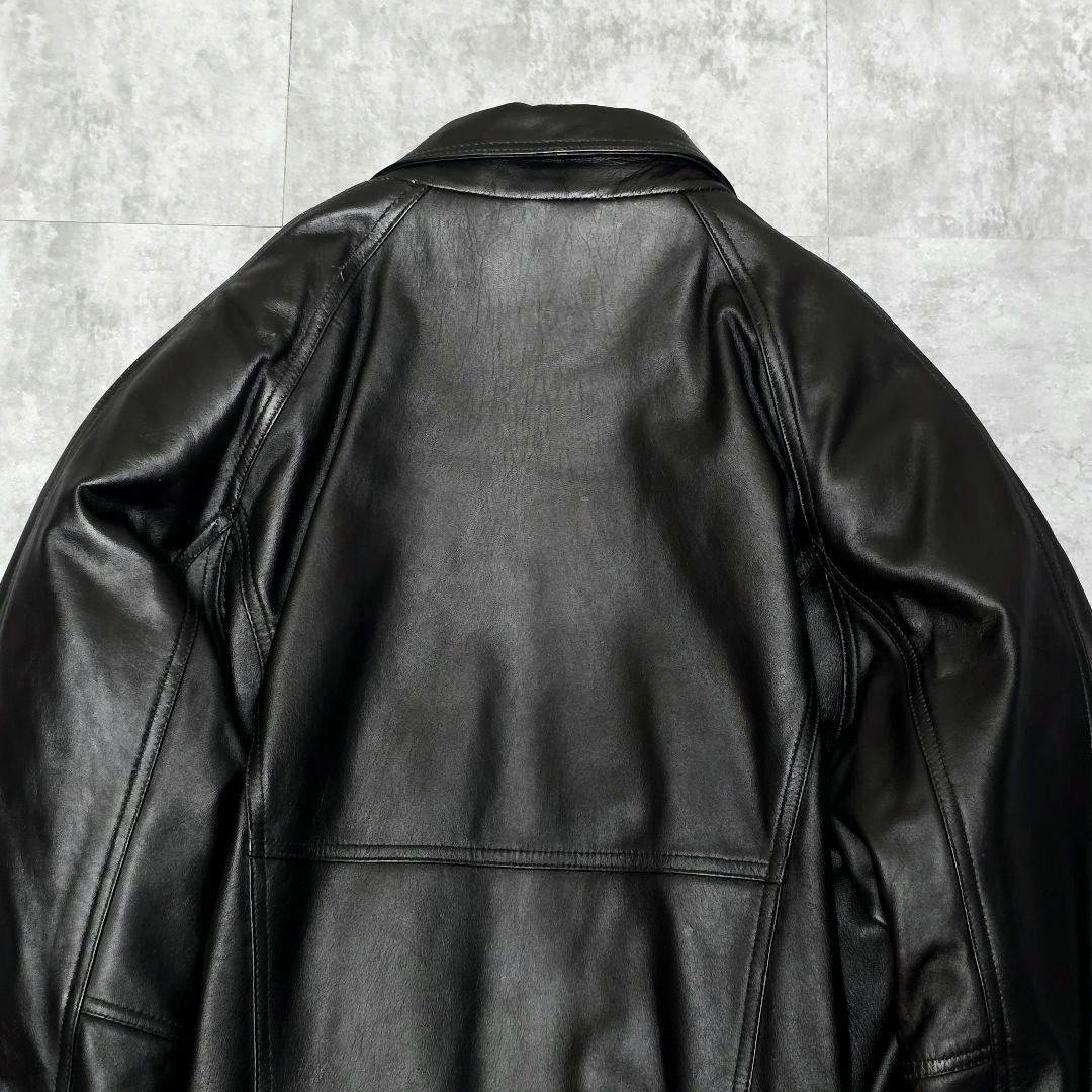 00s 【archive 】羊革 レザージャケット A-2型 M 中綿 ブラック