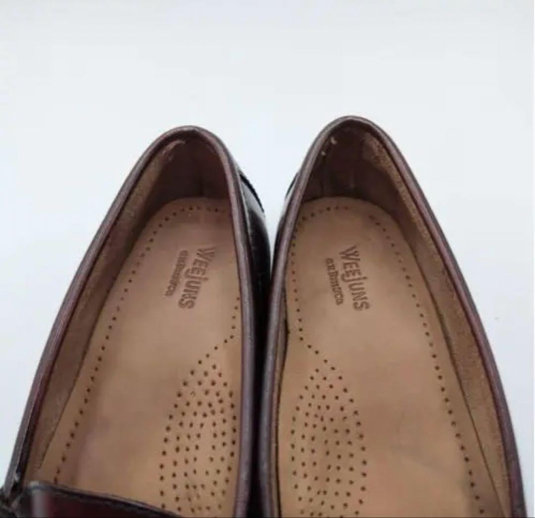 G.H. Bassバーガンディ ローファー 革靴 23.5cm