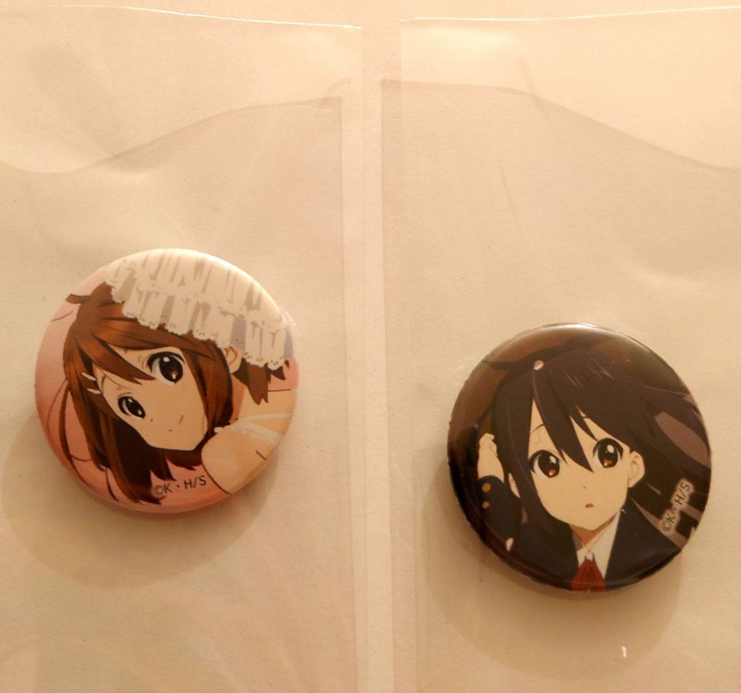 中野梓 平沢唯 缶バッジ けいおん