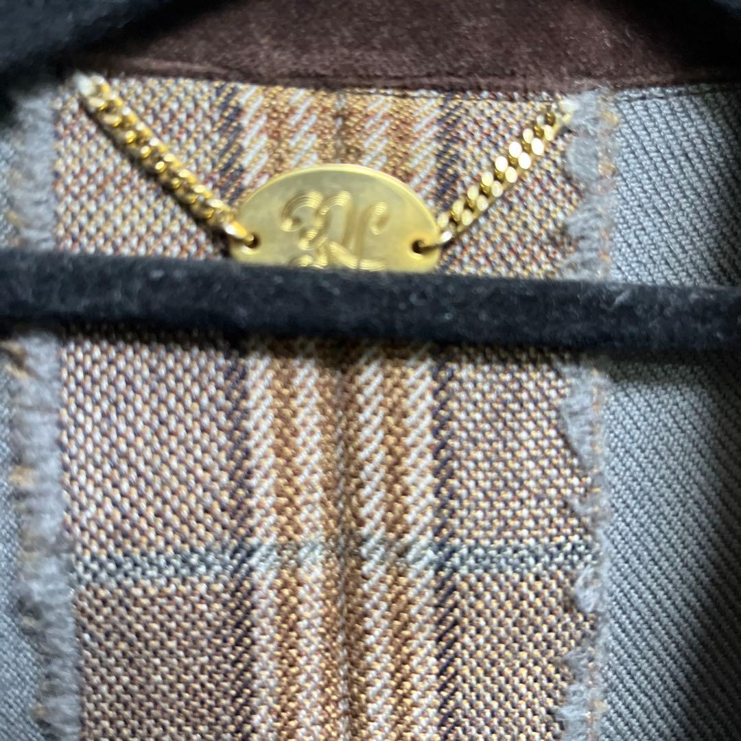 SUNSEA 2019AW キャメルチェックコート