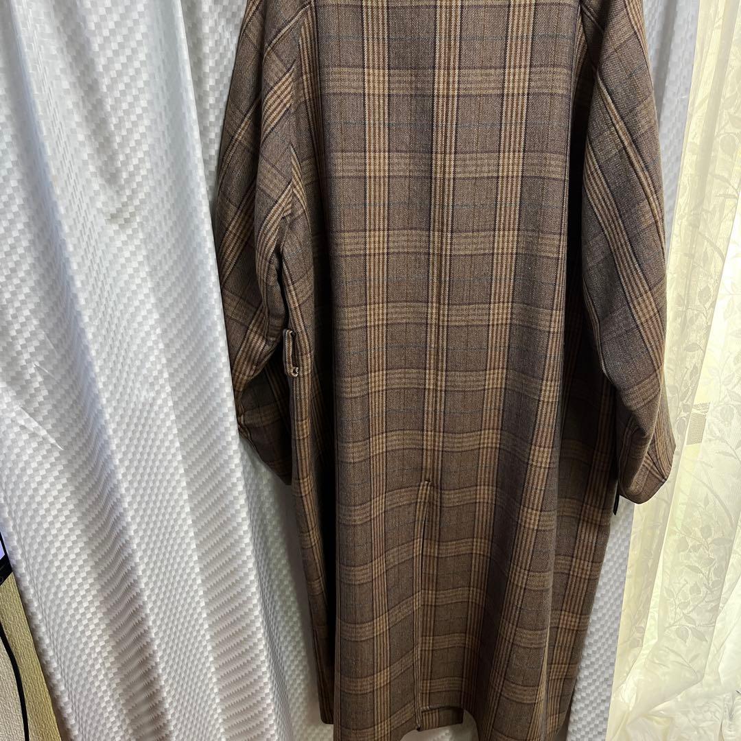 SUNSEA 2019AW キャメルチェックコート