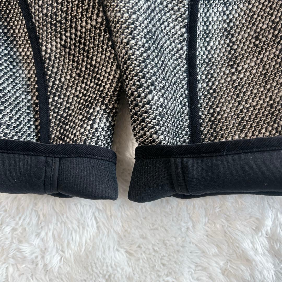 【美品】feerique フィーリックダンボールボンディングツィードコートXL