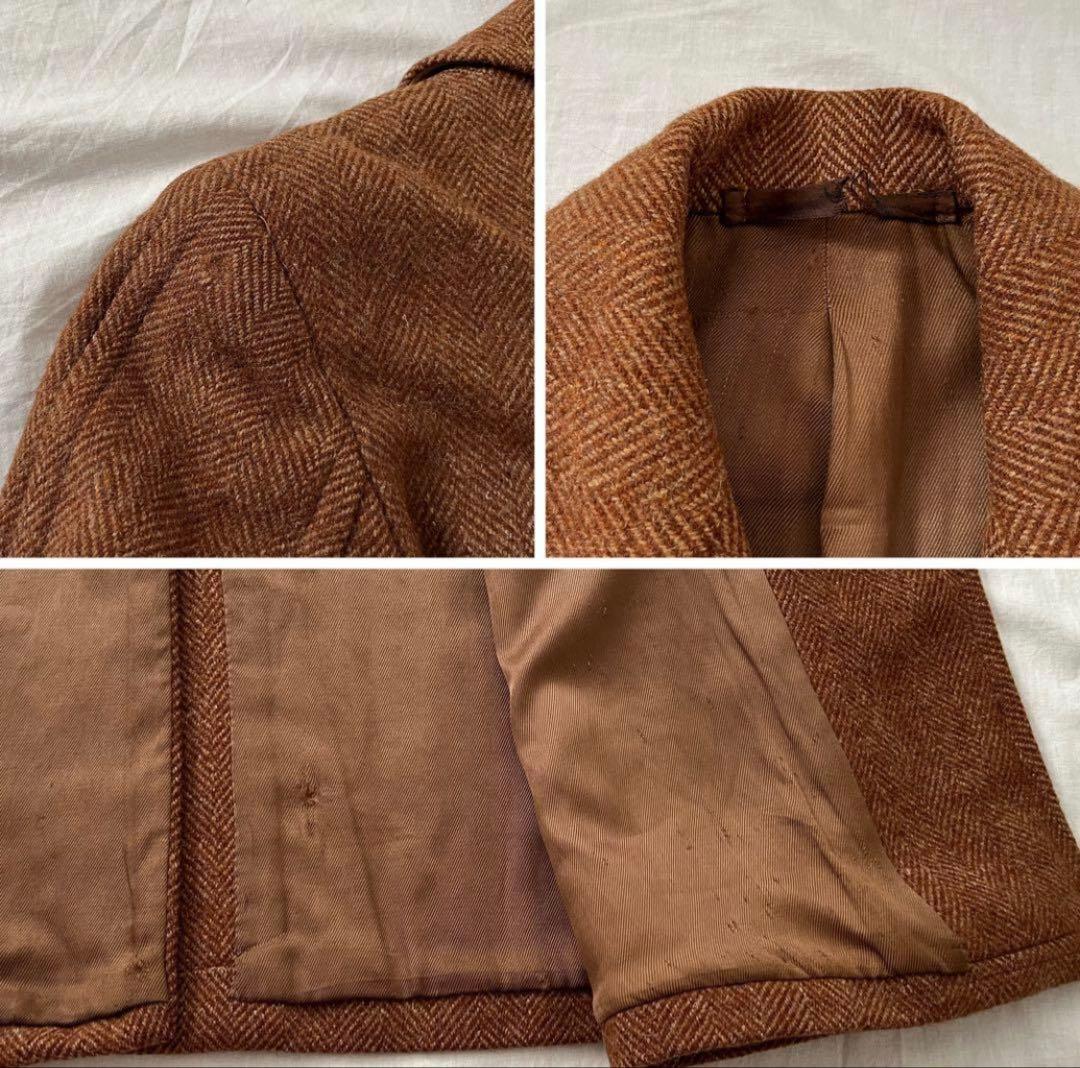希少 40s 英国 CC41 ツイード ダブル チェスター ビンテージ 赤峰幸生