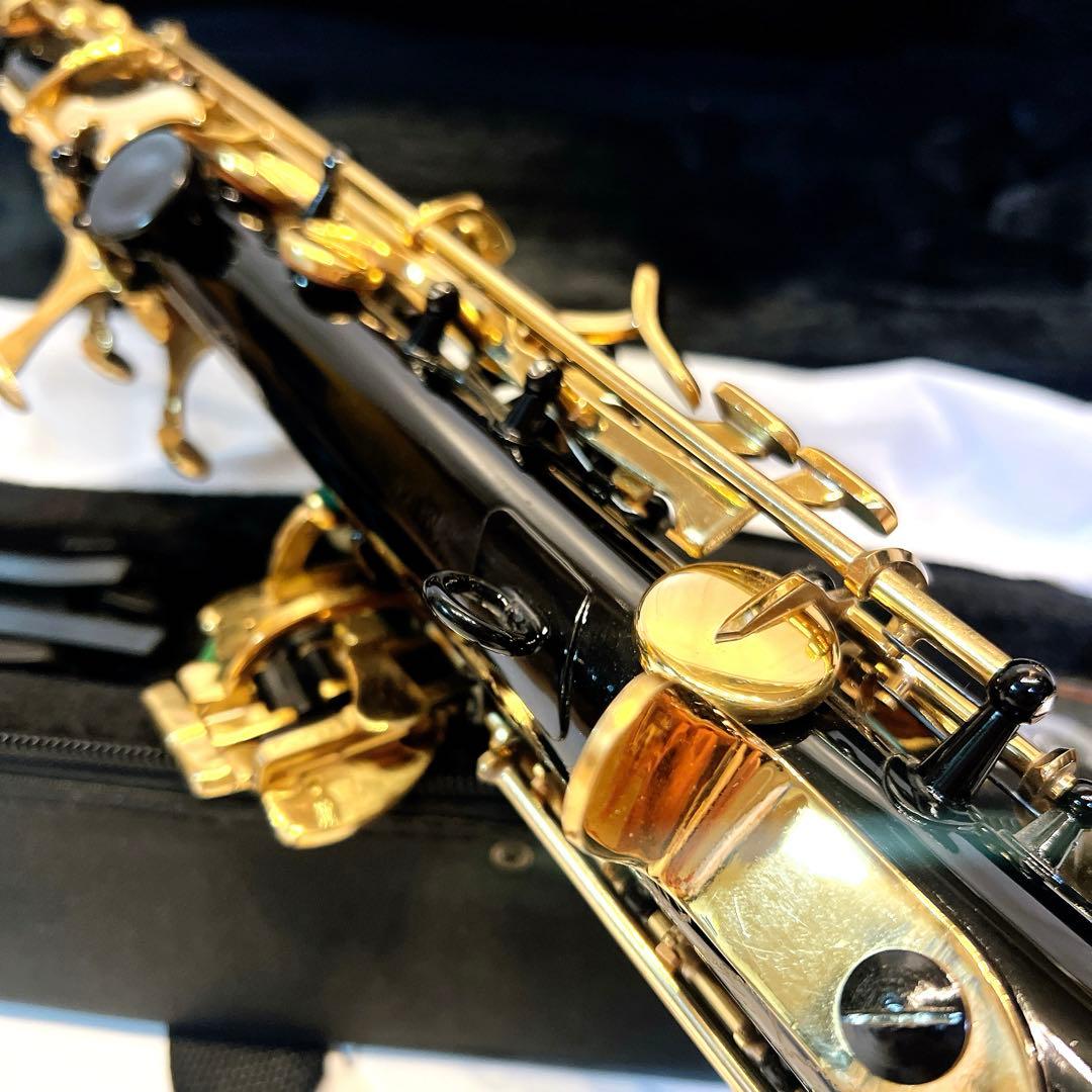 【美品】ammoon ソプラノサックス SAX ブラックラッカー　希少モデル