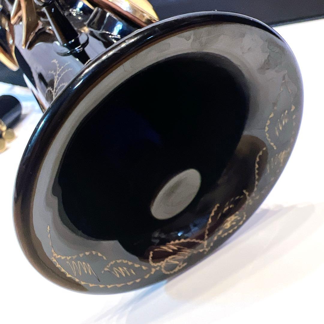 【美品】ammoon ソプラノサックス SAX ブラックラッカー　希少モデル