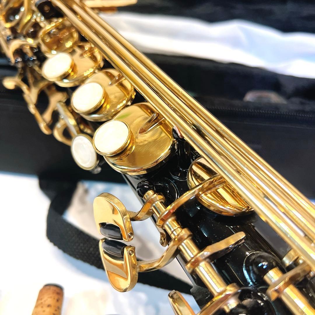 【美品】ammoon ソプラノサックス SAX ブラックラッカー　希少モデル