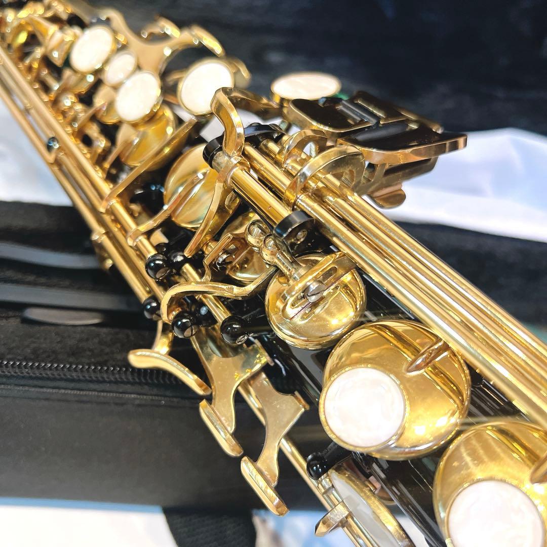 【美品】ammoon ソプラノサックス SAX ブラックラッカー　希少モデル