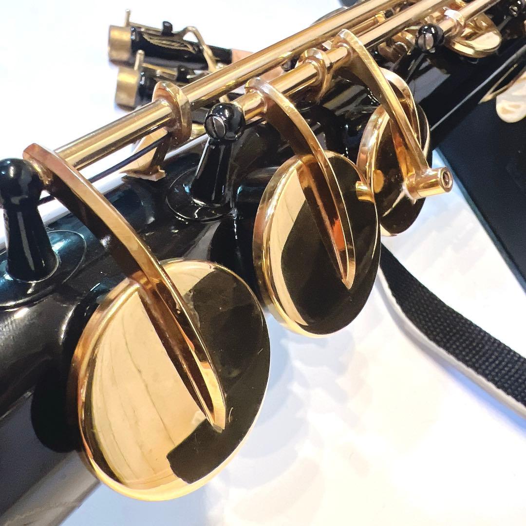 【美品】ammoon ソプラノサックス SAX ブラックラッカー　希少モデル