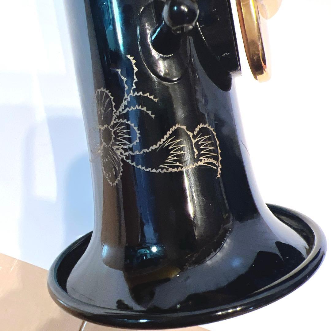【美品】ammoon ソプラノサックス SAX ブラックラッカー　希少モデル