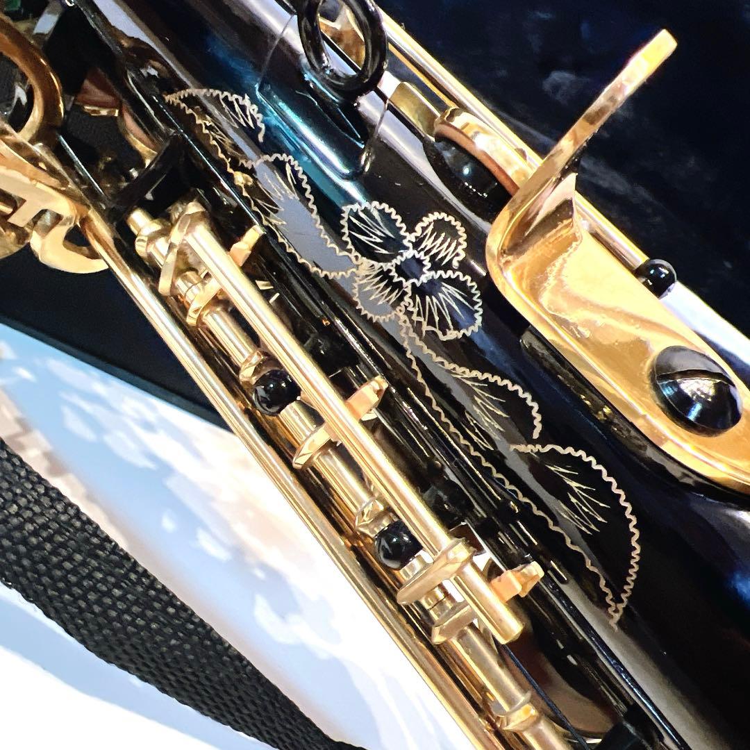 【美品】ammoon ソプラノサックス SAX ブラックラッカー　希少モデル