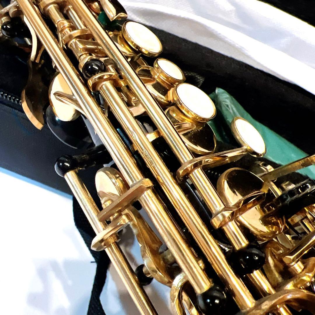 【美品】ammoon ソプラノサックス SAX ブラックラッカー　希少モデル